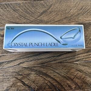 LE Smith 955 Crystal Punch Ladle In Box